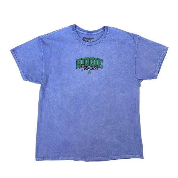 The Notorious BIG Biggie Graphic T-Shirt in Blue Washed - Picture 1 of 4
